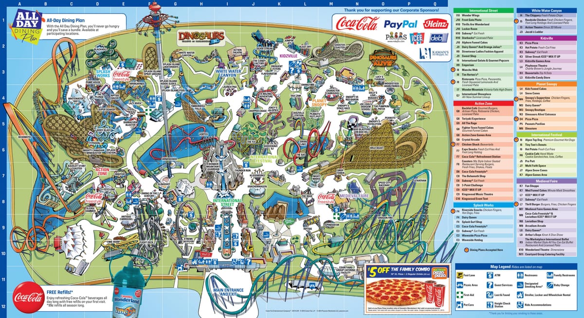 Kort over Canada ' s wonderland