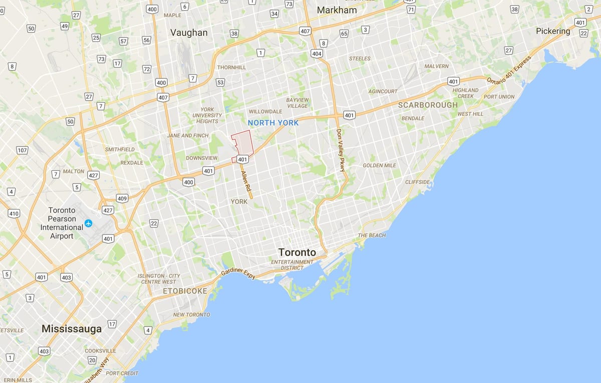 Kort i Clanton, Park kvarter Toronto