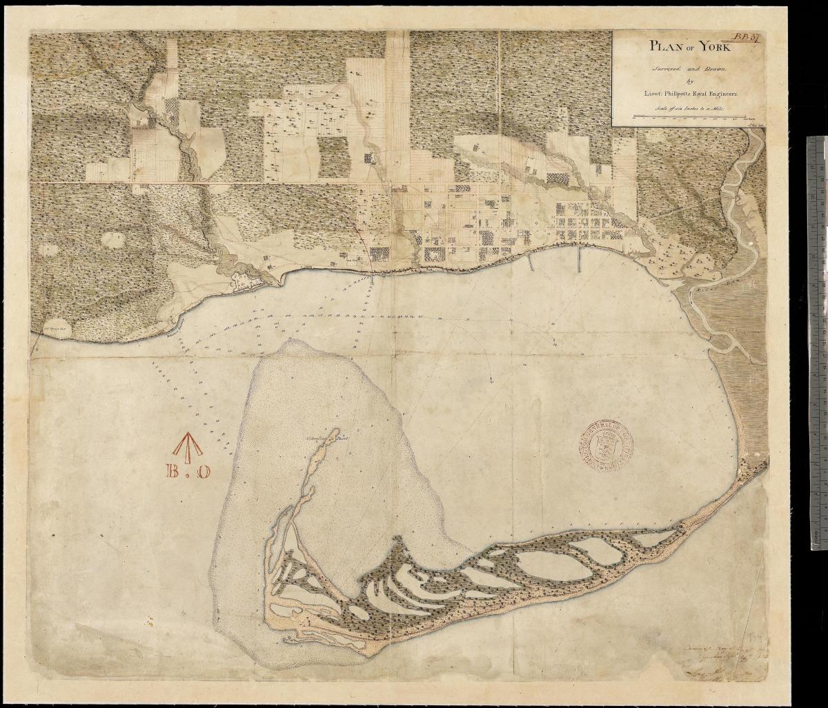 Kort jord af York, Toronto ' s første centure 1787-1884