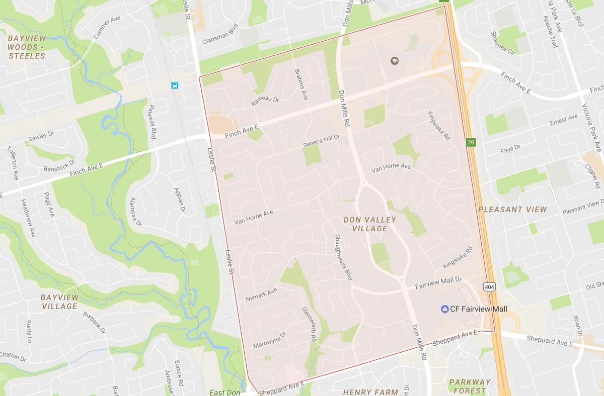 Kort over Peanut-kvarter Toronto