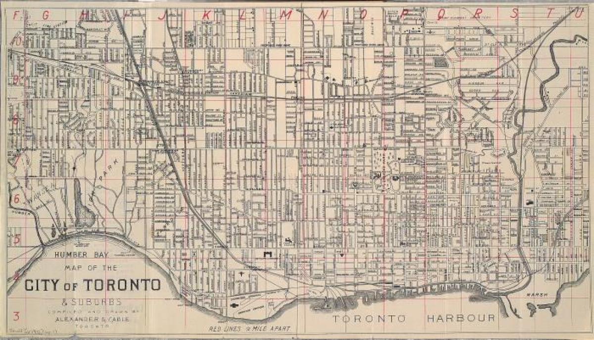 Kort over Toronto 1902