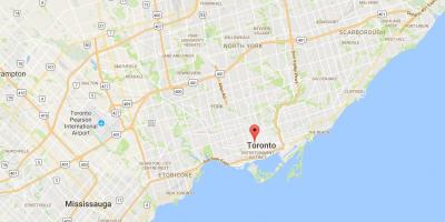 Kort Baldwin Village-distrikt Toronto