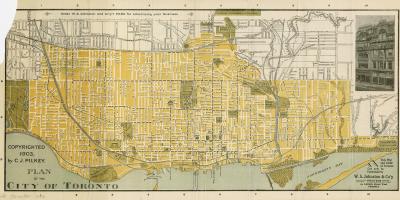 Kort over byen Toronto 1903