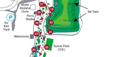 Kort over Centennial Park golf kurser Toronto