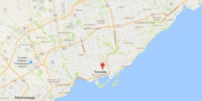 Kort over Garden District Toronto