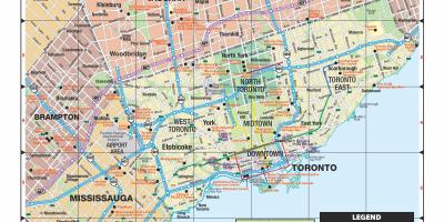 Kort greater Toronto area