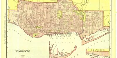 Kort over historiske Toronto