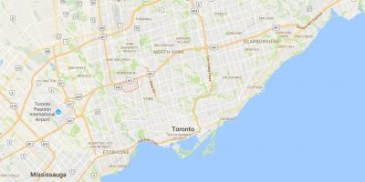 Kort over Maple Leaf-kvarter Toronto