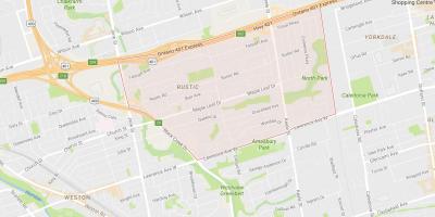 Kort over Maple Leafneighbourhood Toronto