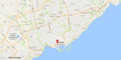 Kort over Mode-Distriktet distriktet Toronto