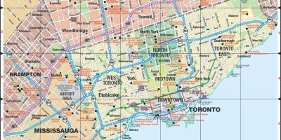 Kort over Motorveje i Toronto