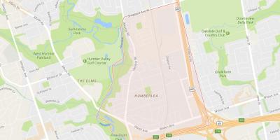 Kort over Pelmo Park – Humberlea kvarter Toronto