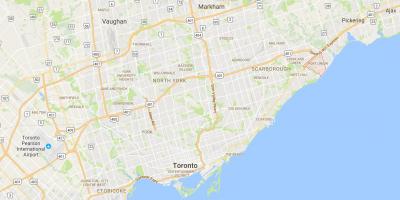 Kort over Port Eu-distriktet Toronto