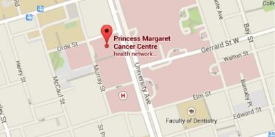 Kort Prinsesse Margaret Cancer Centre Toronto