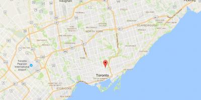 Kort over St. James Bydel Toronto