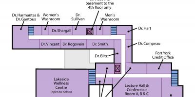 Kort over St. Joseph ' s Health centre Toronto Sunnyside niveau 2