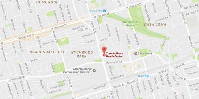 Kort over Toronto Grace Health Centre