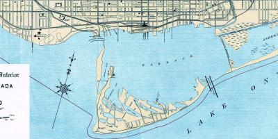 Kort over Toronto Havn 1906