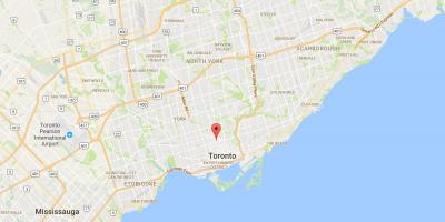 Kort over Toronto Yorkville-kvarter